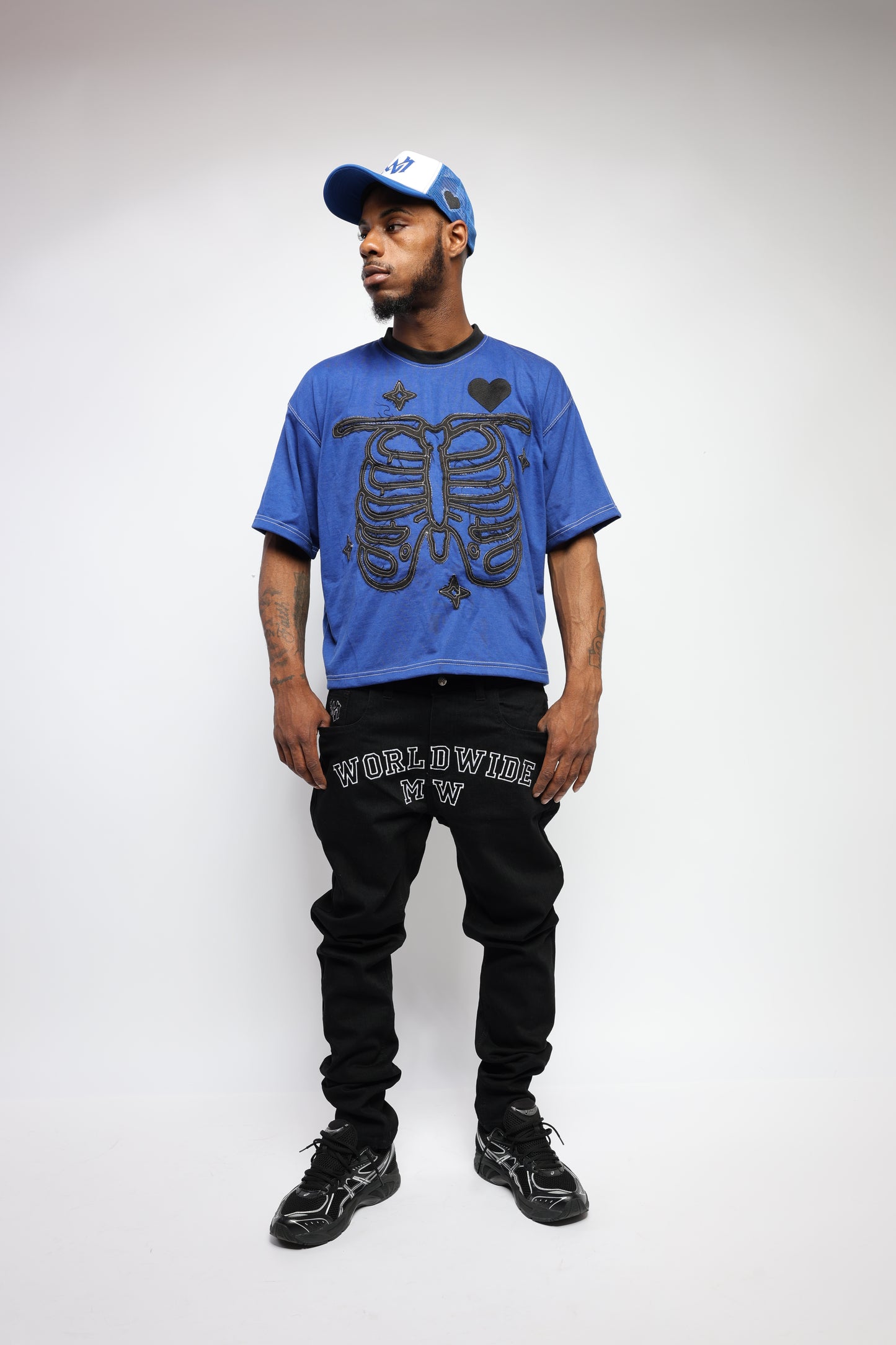 RARE Blue Fresh To Death Cropped Tee