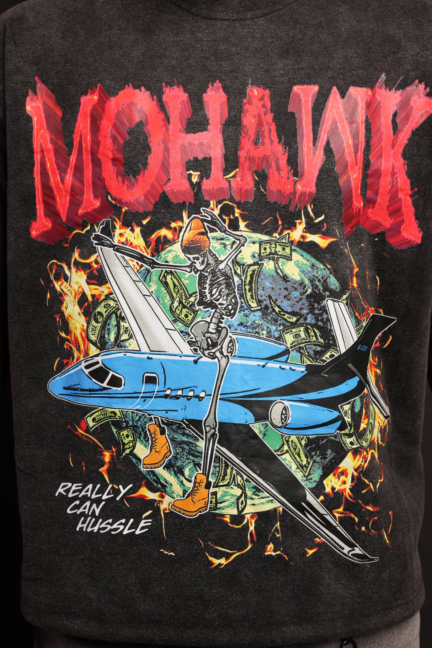 Vintage Mohawk Worldwide Cropped Tee
